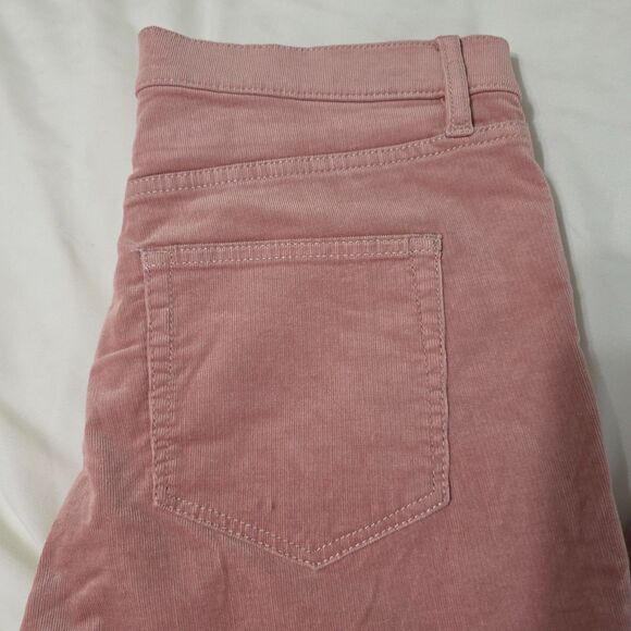 LOFT Soft Dusty Rose Corduroy Slim Pant - Size 10 / 30 - Picture 6 of 11